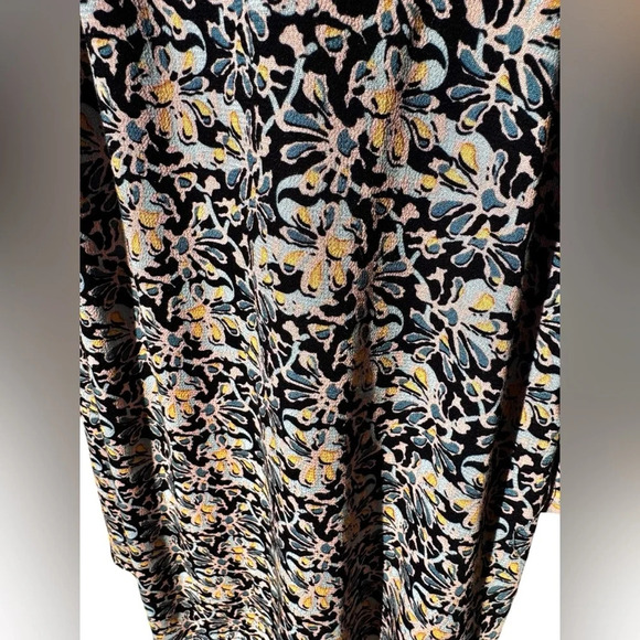 NWT Loft long sleeve floral tie-waist dress, v-neck collar, size small - Picture 2 of 16
